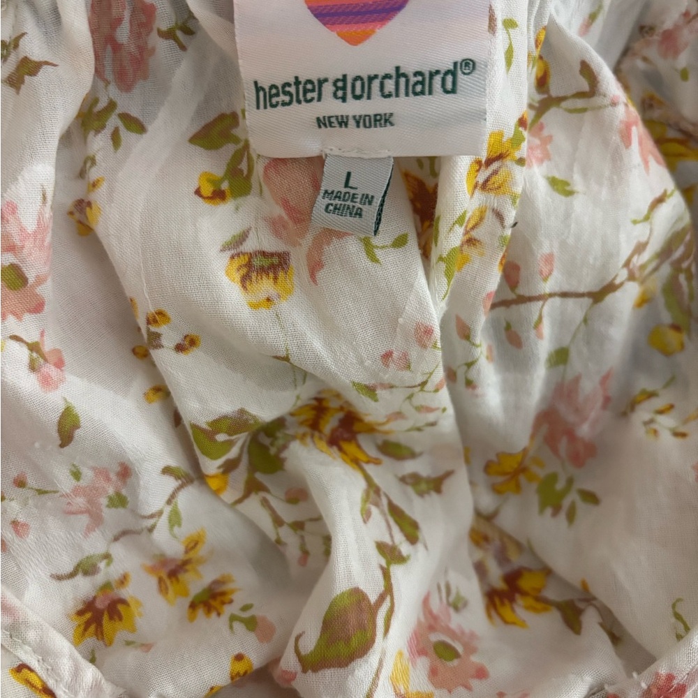 Hester Orchard by anthropology Floral Blouse - Pink and Yellow - Picture 5 of 5